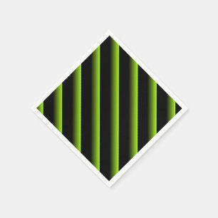 Schwarz-Grün-Blended-Diagonal-Streifen Serviette