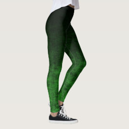 Schwarz-Grün-Farbstoff Leggings