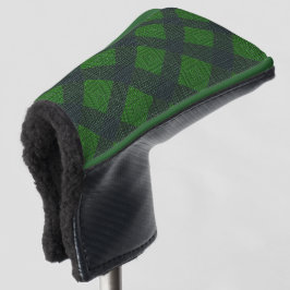 Schwarz-Grün-Schrägstellen oder Schachstil Golf Headcover