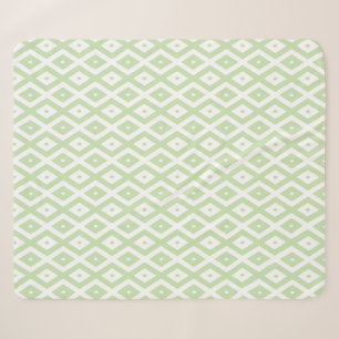 Schwarz-Grün-Weiß-Diamantmuster Sherpadecke
