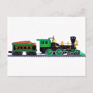 Schwarz-Grün-Zug Postkarte