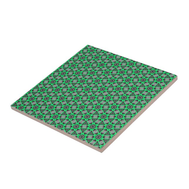 Schwarz-grüne Keramik Tile - Farbe auswählen Fliese (Seite)