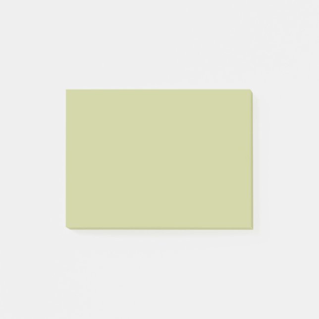 Schwarz grüne Solid-Farbe Post-it Klebezettel (Vorderseite)