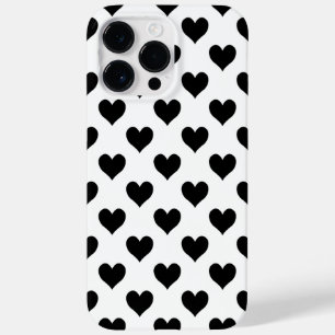 Schwarz Herz Muster Case-Mate iPhone Hülle