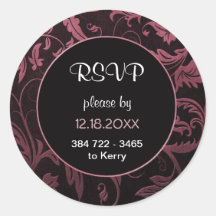 Schwarz-Himbeerrosa Damaskus Hochzeit - UAWG