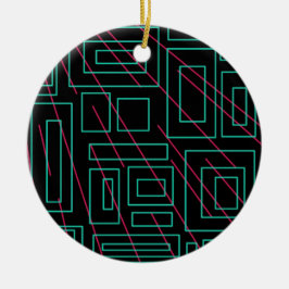 Schwarz-Hintergrund-Design Keramikornament