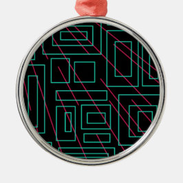 Schwarz-Hintergrund-Design Ornament Aus Metall