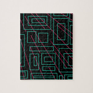 Schwarz-Hintergrund-Design Puzzle