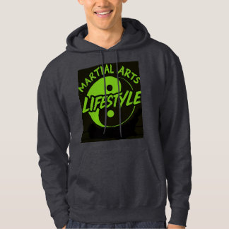 SCHWARZ HOODIE NEON GREEN SCHRIFTLICH