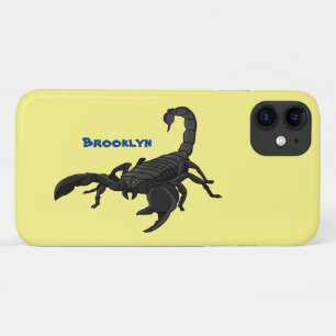 Schwarz-hungriges Skorpion Cartoon Illustration Case-Mate iPhone Hülle