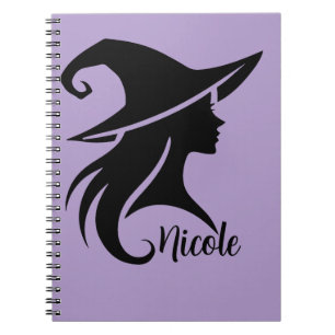 Schwarz Hut Hexe Wicca Hexen Halloween-Party Notizblock
