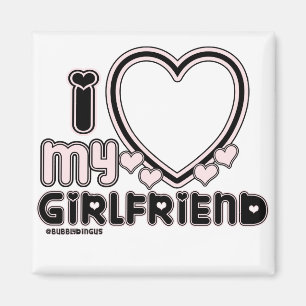 schwarz i luv 1 magnet