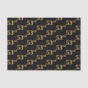 Schwarz, Imitate Gold 53. (Dritundfünfzigste) Vera Seidenpapier