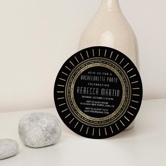 Schwarz & Imitate Goldenes Paradies für Kletterhex Einladung (Von Creator hochgeladen)