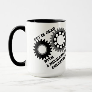 Schwarz in Gear Tasse