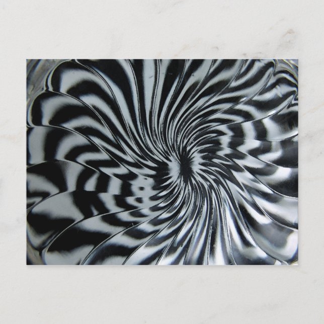 Schwarz in Weiß Postkarte (Vorderseite)