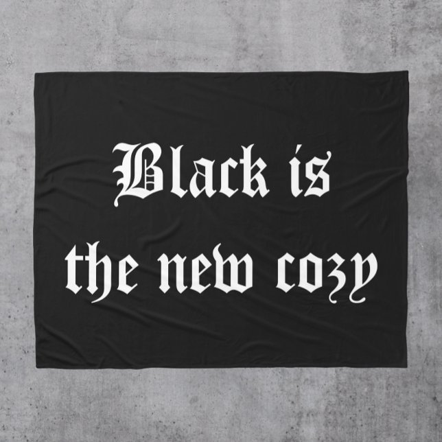 Schwarz ist das neue gemütliche Halloween Fleecedecke (Von Creator hochgeladen)