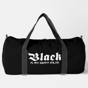 Schwarz ist meine glückliche Farbe Duffle Bag