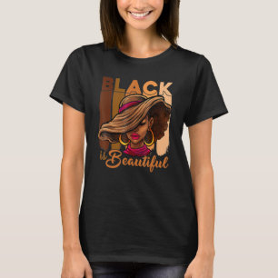 Schwarz ist schön Melanin Afro Black Queen Black T-Shirt
