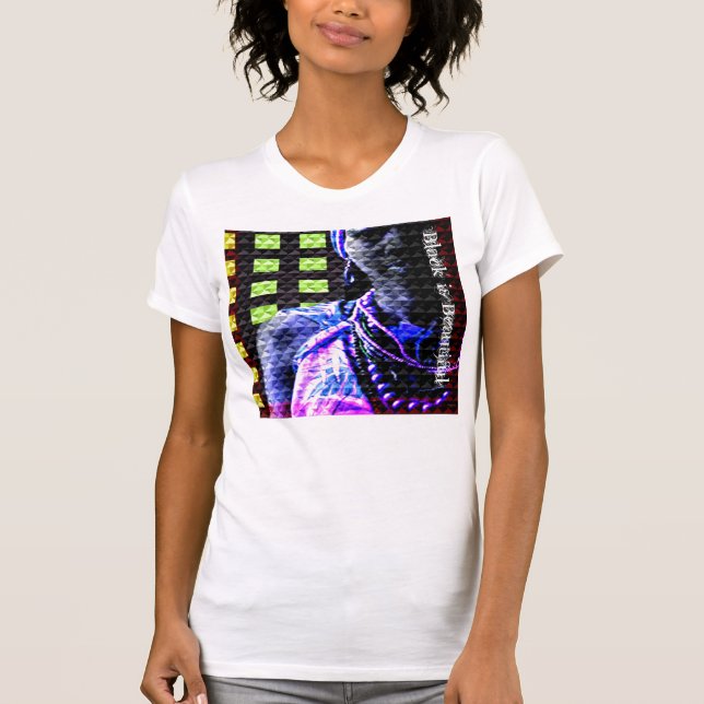 Schwarz ist schön T-Shirt (Vorderseite)