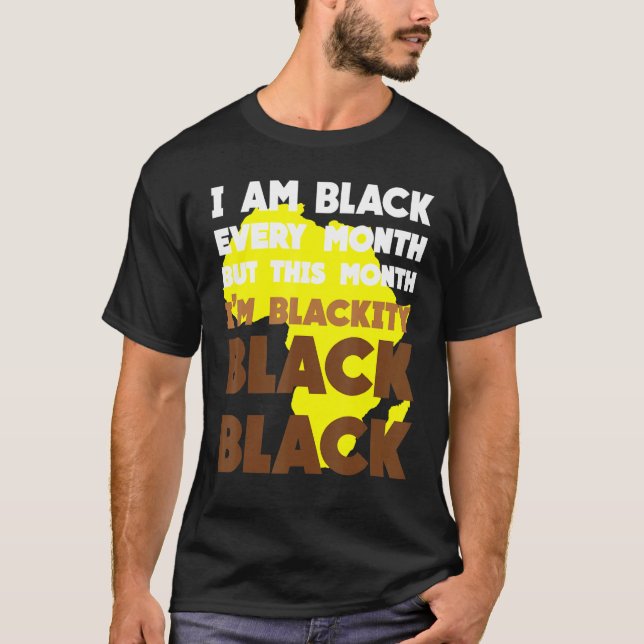 Schwarz jeden Monat schwarze Geschichte Afrikas Bh T-Shirt (Vorderseite)