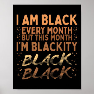 Schwarz jeden Monat schwarze Geschichte Bhm Blm Af Poster