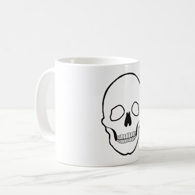 Schwarz Kaffeetasse (Vorderseite Links)