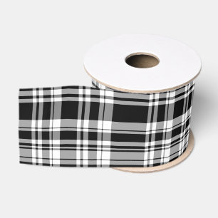 Schwarz-Kariert Grosgrain-Ribbon Ripsband