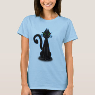 Schwarz-Katze T-Shirt