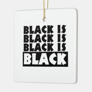 Schwarz Keramikornament