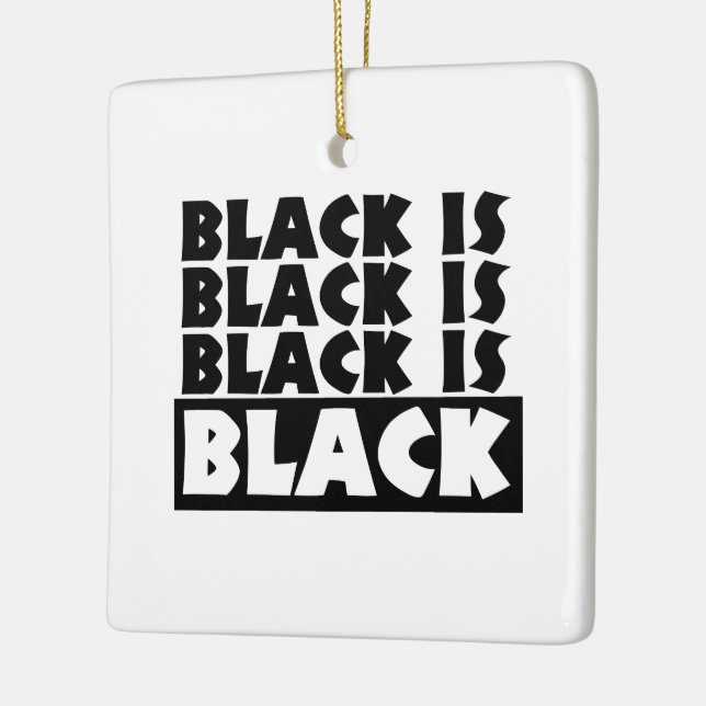 Schwarz Keramikornament (Links)