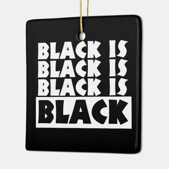 Schwarz Keramikornament (Links)