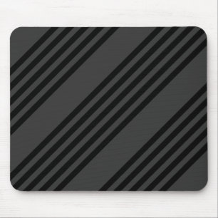 Schwarz-Kohle-Fünf-Streifen-Muster Mousepad