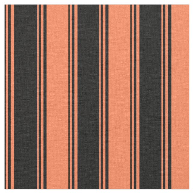 Schwarz-Korallen-Farbmuster Stoff (Nahaufnahme)