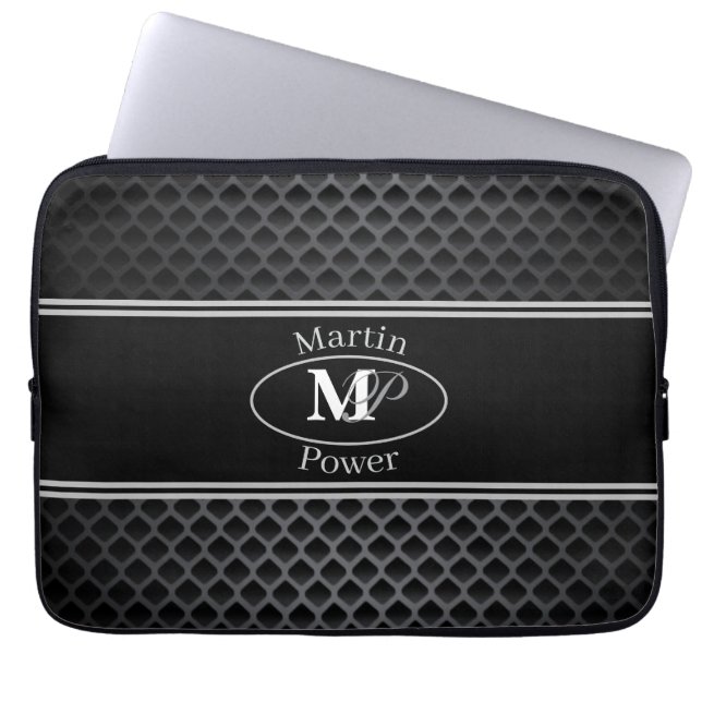 schwarz laptopschutzhülle (Vorderseite)