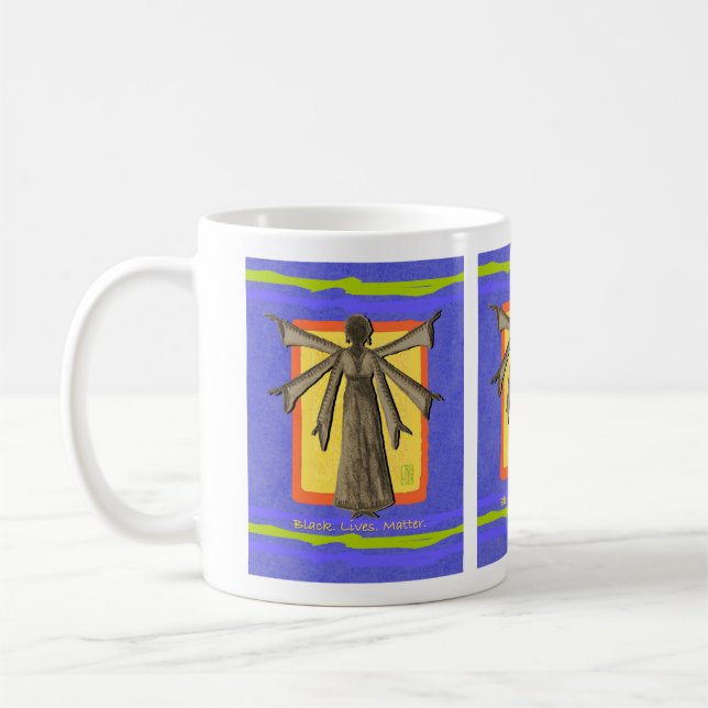 "Schwarz. Lebt. Wichtig." Mug Kaffeetasse (Links)
