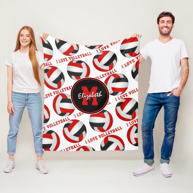 Schwarz-Leichtathletik-Zimmer-Dekoration I Liebe V Fleecedecke (Beispiel)