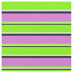 Schwarz, leichter Cyan, Grün, Orchid & Midnight Bl Stoff