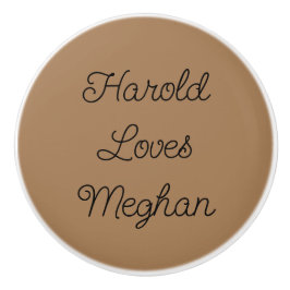 Schwarz-Light-Brown-Romantik Keramikknauf