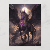 Schwarz Lila Einhorn Fantasy Kunst, Dichtung und M