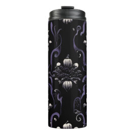 Schwarz-Lila-Gothic-Muster #5 Thermal Tumbler Thermosbecher