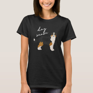 Schwarz & Lohfarben Australian Shepherd Hundemutte T-Shirt