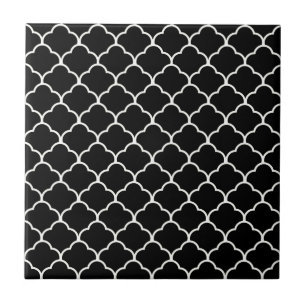 Schwarz-Marokkanisches Design in Emporiomoffa Fliese