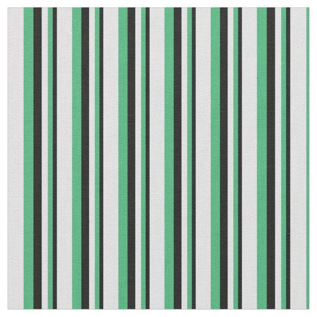 Schwarz, Meeresgrün und Lavendelfarben Stoff (Nahaufnahme)