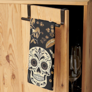 schwarz-mexikanisch geschirrtuch