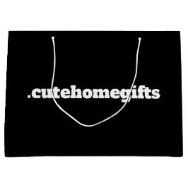 Schwarz Minimal Moderne Elegantes Business Große Geschenktüte