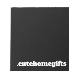 Schwarz Minimal Moderne Elegantes Business Notizblock