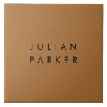 Schwarz-Minimalbraun Fliese<br><div class="desc">Ein schlankes und zeitloses Monogramm nimmt die Bühne in der Mitte vor einem reichen braunen Hintergrund und zeichnet minimalistische Eleganz in seiner reinsten Form auf. Die Gegenüberstellung von schwarzen Initialen an der warmen Kulisse schafft ein ausgeglichenes und gediegenes Design, das sich ideal eignet, um jedem Ambiente eine Touch persönlicher Verfeinerung...</div>