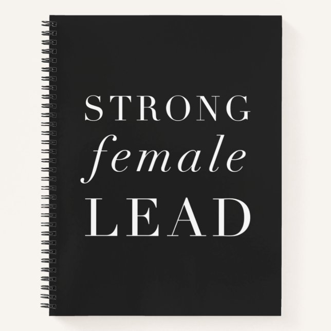 Schwarz-Minimalistischer Schauspieler Inspiration  Notizbuch (Vorderseite)