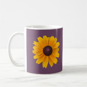 Schwarz-mit Augen Susan-Blume-Tasse Kaffeetasse